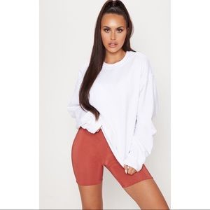 PrettyLittleThing White Crew Neck Sweatshirt